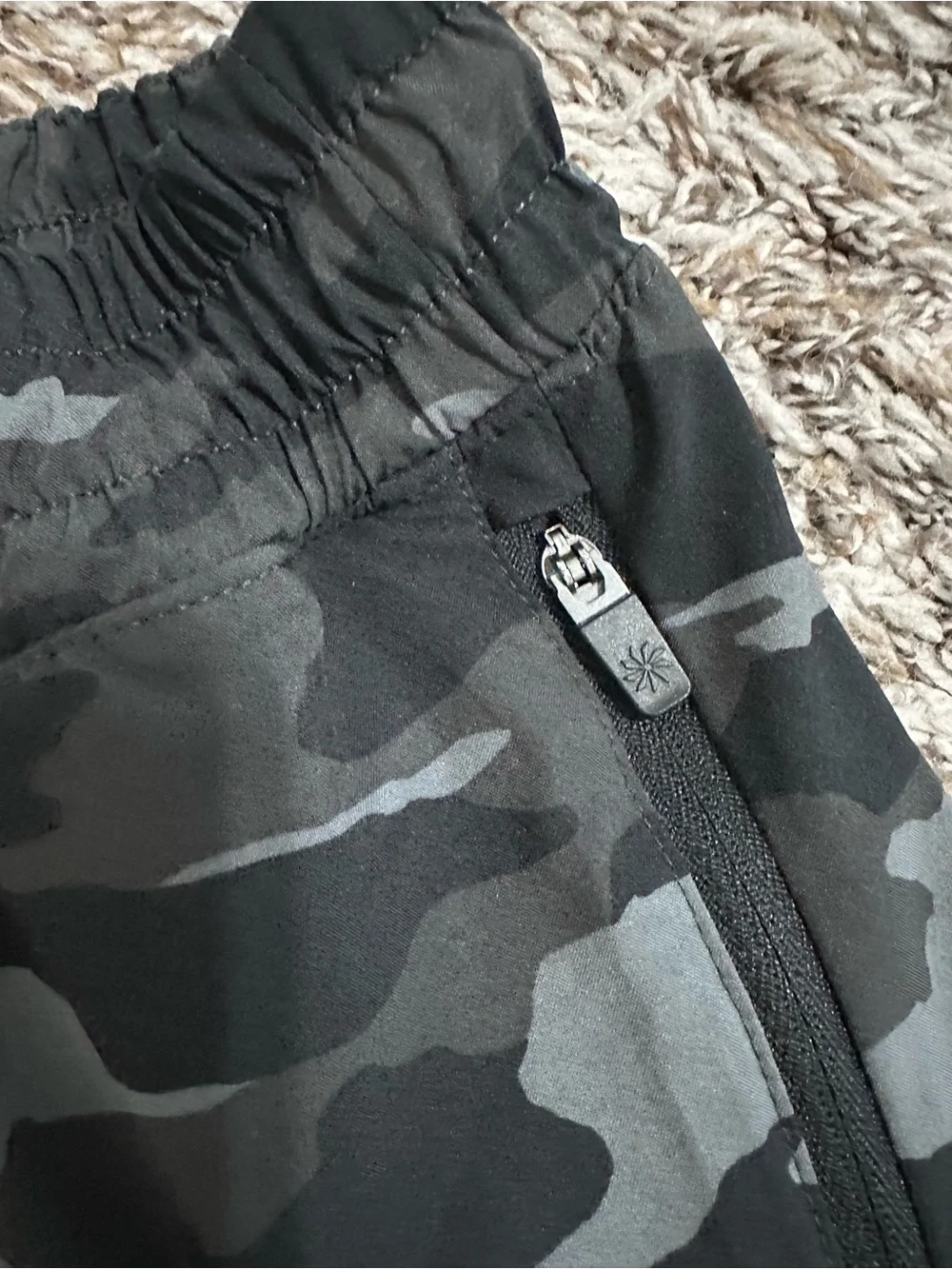 Athleta girl Black & Gray Camo Kids Athletic Shorts